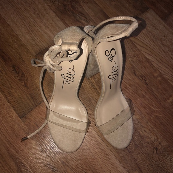 *SOLD* Fashion Nova Lose It All Heel in Nude - Picture 5 of 6